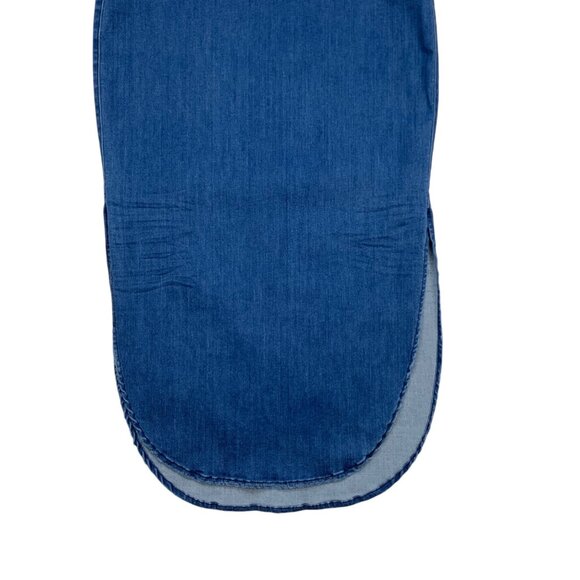 Frank & Eileen Donegal Unforgettable Skirt 4 Blue Denim Midi Asymmetrical - Picture 10 of 12